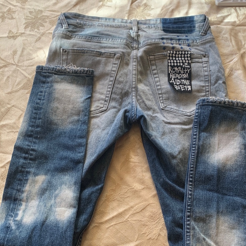 Ksubi 30” Blue Distressed Jeans